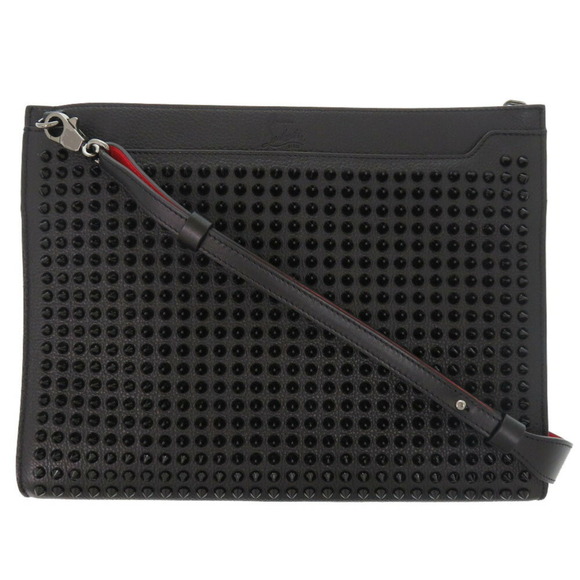 CHRISTIAN LOUBOUTIN Sky Pouch Studded Leather Shoulder Bag - Picture 2 of 8